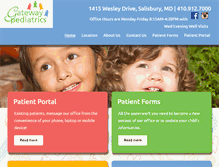 Tablet Screenshot of gateway-pediatrics.com